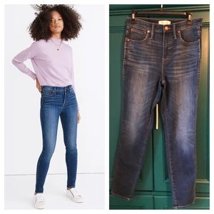 Madewell 10” high rise skinny jeans